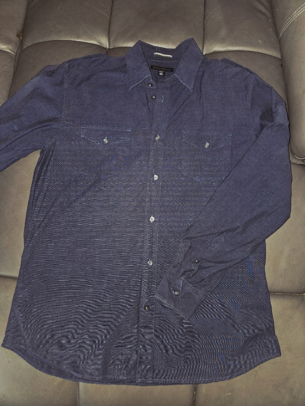 Banana Republic button up with epelettes